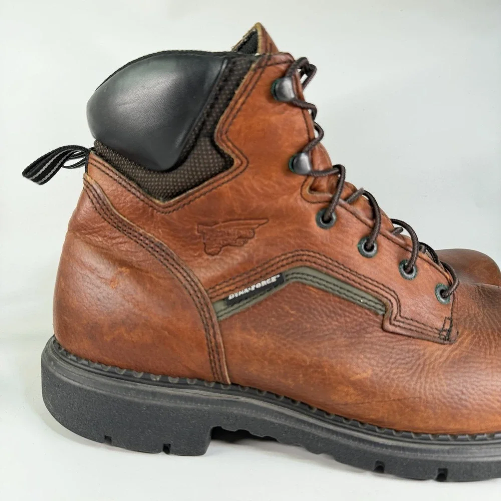 Red Wing 926 Leather Work Boots Men's Size 14 E2 EE Wide Construction 8